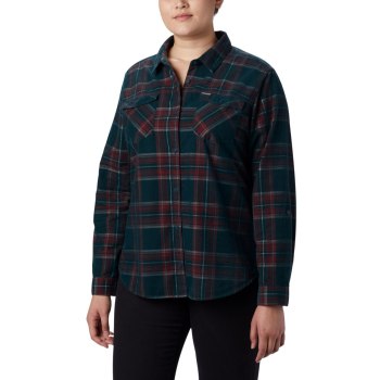 Columbia Ženske Košulje - Times Two Corduroy Long Sleeve Plus Size Plave | LJVA-92467